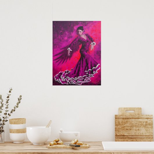 Fuschia Phoenix Poster (Küche)