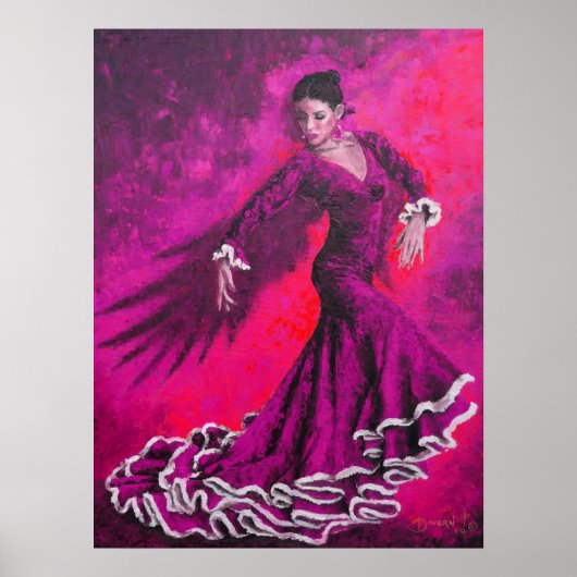 Fuschia Phoenix Poster (Vorne)
