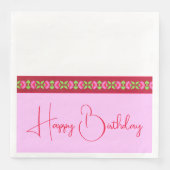 Fuschia Pink Floral Serviette (Vorderseite)