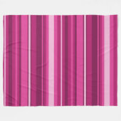Fuschia-Streifen Fleecedecke (Vorderseite (Horizontal))