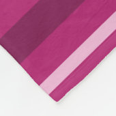 Fuschia-Streifen Fleecedecke (Ecke)