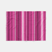 Fuschia-Streifen Fleecedecke (Vorderseite (Horizontal))