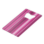 Fuschia-Streifen Geldbeutel Flaschenöffner (Vorderseite Schrägansicht)