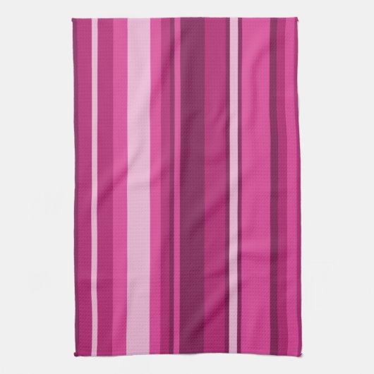 Fuschia-Streifen Handtuch (Vertikal)