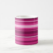 Fuschia-Streifen Kaffeetasse (Mittel)