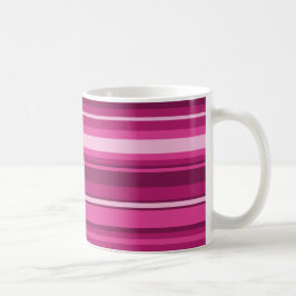 Fuschia-Streifen Kaffeetasse