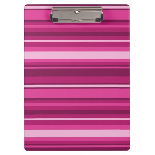 Fuschia-Streifen Klemmbrett (Vorderseite)