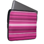 Fuschia-Streifen Laptopschutzhülle (Vorne Rechts)