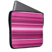 Fuschia-Streifen Laptopschutzhülle (Vorne Rechts)