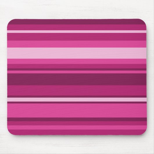 Fuschia-Streifen Mousepad (Vorne)
