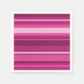 Fuschia-Streifen Serviette (Vorderseite)
