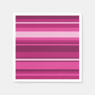 Fuschia-Streifen Serviette