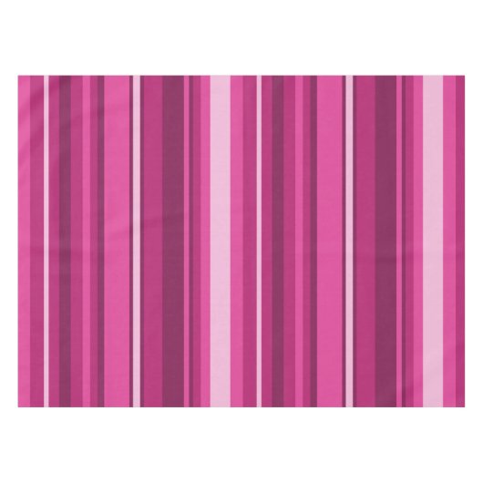 Fuschia-Streifen Tischdecke (Vorderseite (Horizontal))