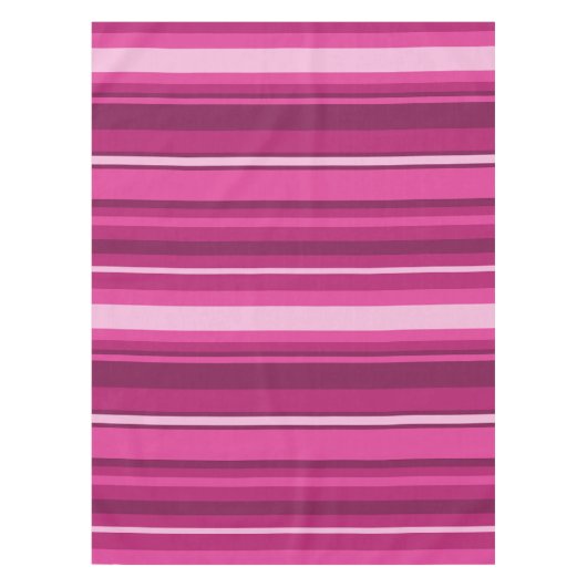 Fuschia-Streifen Tischdecke (Vorderseite)