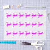Fuschia Swans Seidenpapier (Handwerk)
