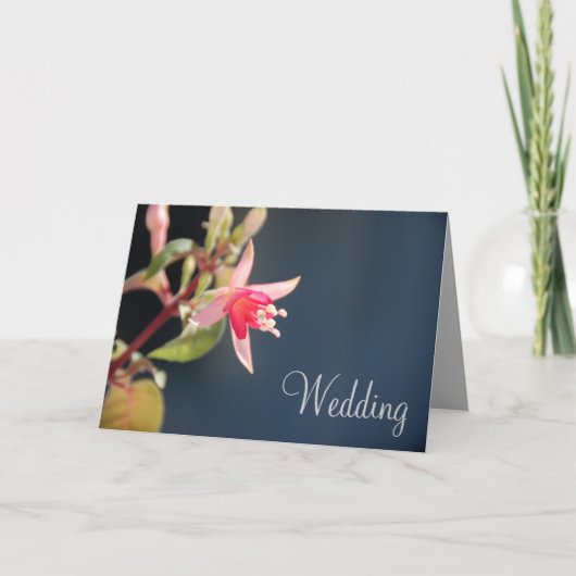 Fuschia Wedding Einladung Card_variation (Vorderseite)