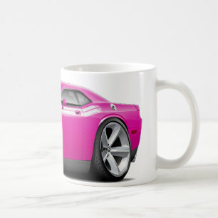 Fuschia-Weißes Auto 2009-11 Herausforderer Kaffeetasse