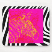Fuschia Zebra Mousepad (Vorne)