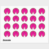 Fuscia Brautparty Stickers (Blatt)