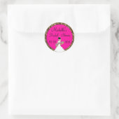 Fuscia Brautparty Stickers (Tasche)