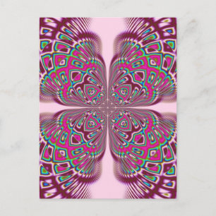 Fusha Pink Blume Postkarte