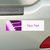 Fusha rosa Klavier oder Organ-Tastatur Autoaufkleber (Auf Auto)