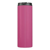 Fushcia Rose Rosa Monogramm Thermosbecher (Rückseite)