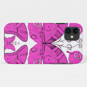 Fushia Butterflies Case-Mate iPhone Hülle (Rückseite (Horizontal))