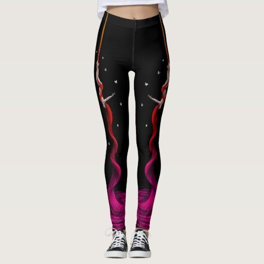 Fushia Fade Leggings (Vorderseite)