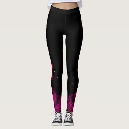 Fushia Fade Leggings (Vorderseite)
