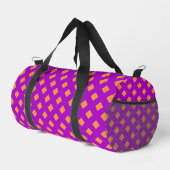 Fushia + Orange Checkboard Duffle Bag (Rechte Ecke)