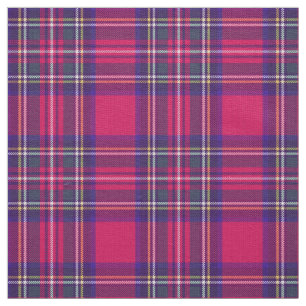Fushia-rosa kariert, blau/grün/gold/weiß stoff