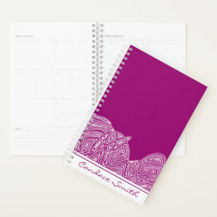 Fushia Waves Planer