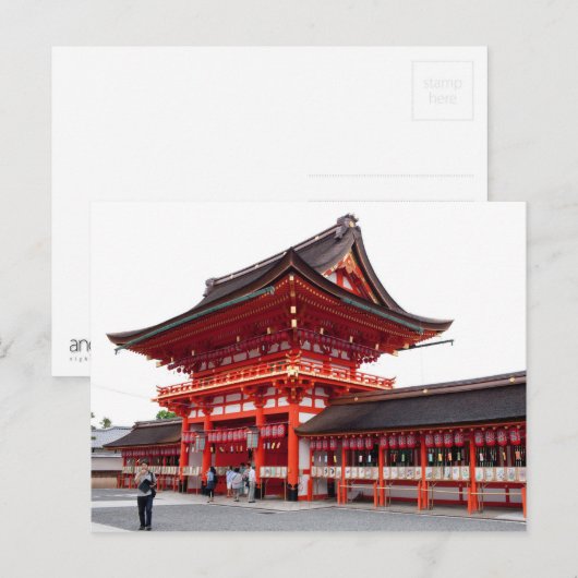 Fushimi-inari Postkarte (Vorne/Hinten)