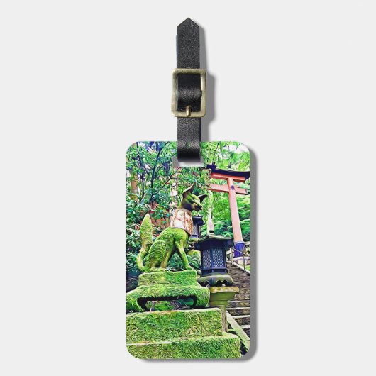 Fushimi Inari Shrine Doppelseitig Gepäckanhänger (Vorderseite vertikal)