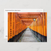 Fushimi Inari Shrine, Kyoto, Japan Postkarte (Vorne/Hinten)