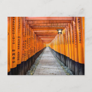 Fushimi Inari Shrine, Kyoto, Japan Postkarte