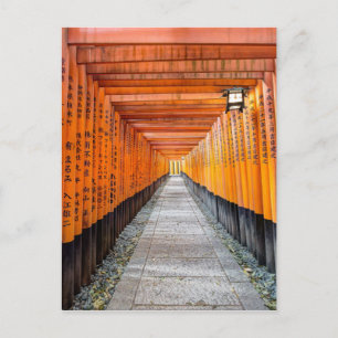 Fushimi Inari Shrine, Kyoto, Japan Postkarte