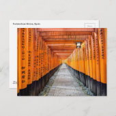 Fushimi Inari Shrine, Kyoto Postkarte (Vorne/Hinten)