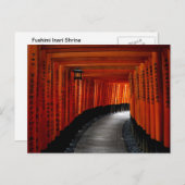Fushimi Inari Shrine Postkarte (Vorne/Hinten)