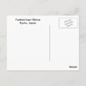 Fushimi Inari Shrine Postkarte (Rückseite)
