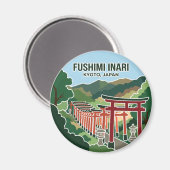 Fushimi Inari Taisha Japan Magnet (Vorderseite/Rückseite)