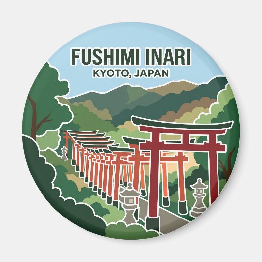 Fushimi Inari Taisha Japan Magnet (Vorne)