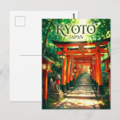 Fushimi Inari-Taisha Japan Postkarte (Vorne/Hinten)