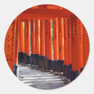 Fushimi Inari Taisha, Kyoto-Anziehungskräfte - Runder Aufkleber