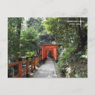 Fushimi Inari Taisha Temple Travel Kyoto Japan Postkarte