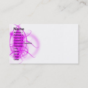 Fushsia-Glanz Visitenkarte