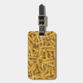 Fusilli pasta macro as background struktur gepäckanhänger (Vorderseite vertikal)