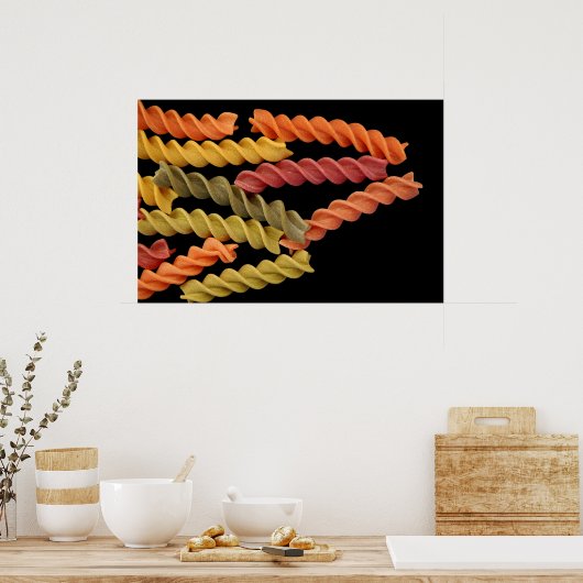 Fusilli Pasta Poster (Küche)