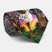 Fusion - Aquarellmalerei Kunst - Krawatte (Gerollt)